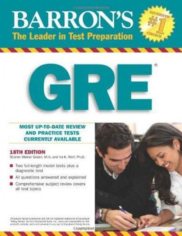 GRE: 18th Edition. Book with Cd-Rom