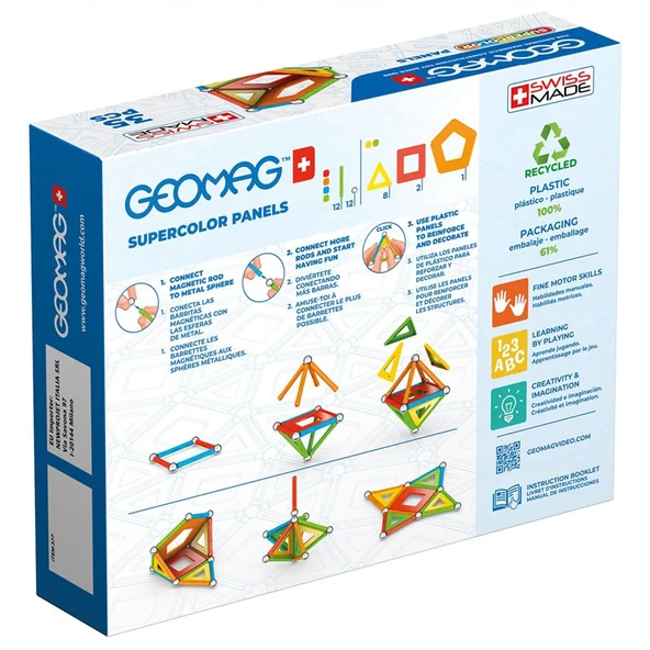 Geomag Supercolor Panels Manyetik Zeka Oyunu 35 Parça - 2