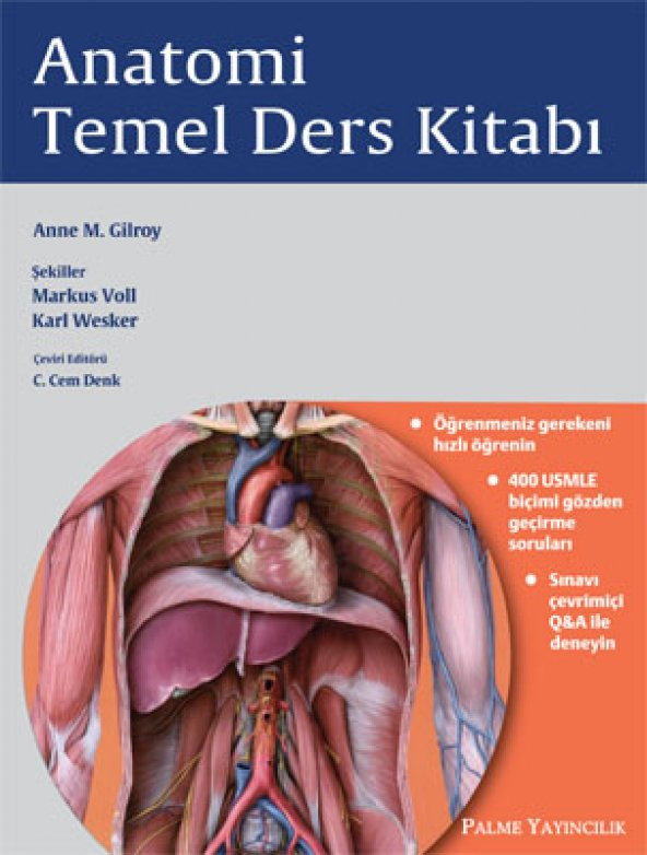 Anatomi Temel Ders Kitabı Palme Yayınevi
