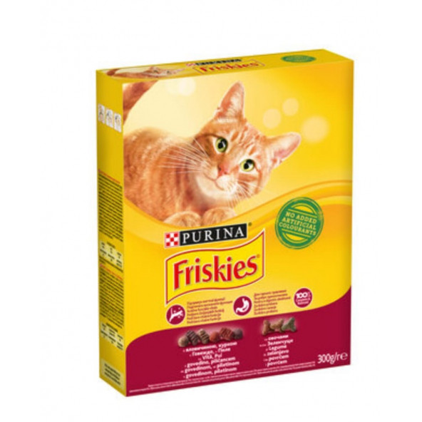 Friskies Etli Tavuklu Ve Sebzeli Yetişkin Kedi Maması 300 Gr.