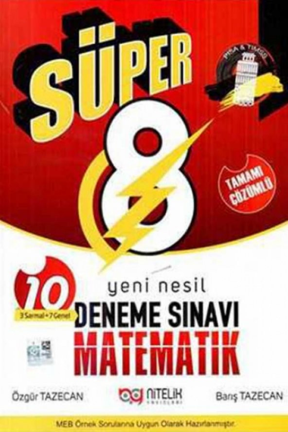 Nitelik 8.sınıf Yeni Nesil Süper Matematik 10 Deneme