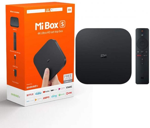 Xiaomi Mi Box S 4K Android TV Box Media Player HDR - Dolby DTS - Chromecast