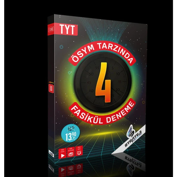 Strateji Yayınları Tyt 4 Fasikül Deneme Video Çözümlü 2021-2022 Kmp