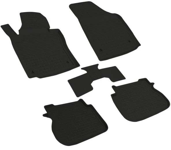 VW Volkswagen Caddy 2004-2011 Refref 4D Havuzlu Kauçuk Paspas