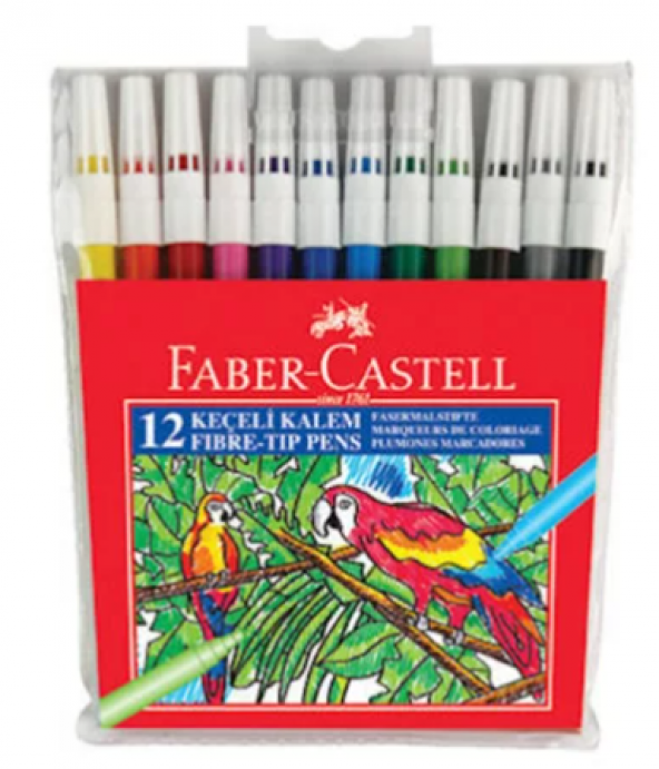 Faber Castell Keçeli Kalem 12li
