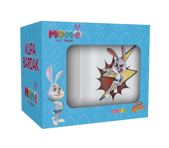 TRT Çocuk Akıllı Tavşan Momo Kupa Bardak Model 4