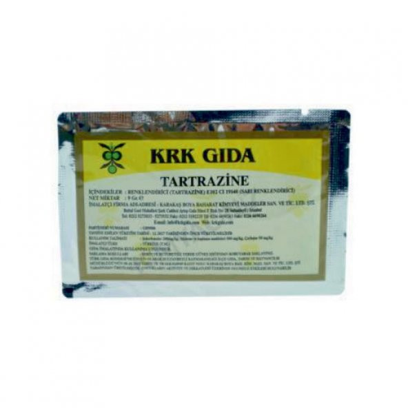 Krk Gıda Toz Gıda Boyası Sarı 9 Gr Ücretsiz Kargo ürün görseli 1