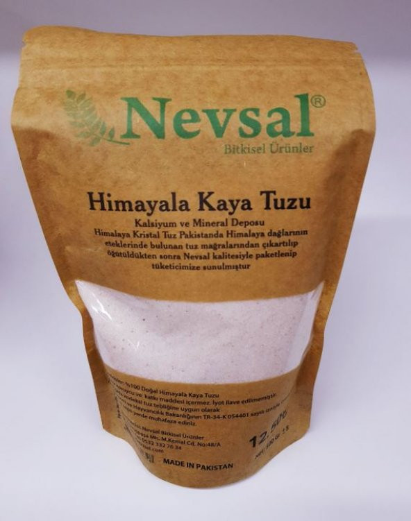 Nevsal Öğütülmüş Himalaya Kaya Tuzu 500 Gr Ücretsiz Kargo