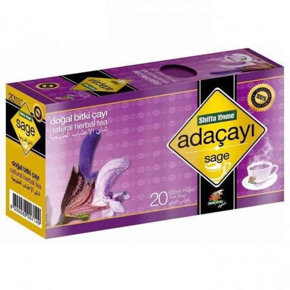 Shiffa Home Adaçayı Doğal Bitki Süzen Poşet Çay Ücretsiz Kargo