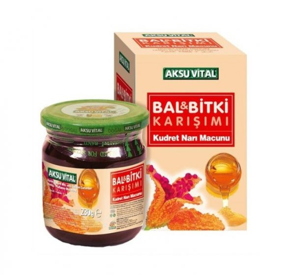 Aksu Vital Bal Bitki Karışımı Kudret Narı Macunu 230 Gr Ücretsiz Kargo