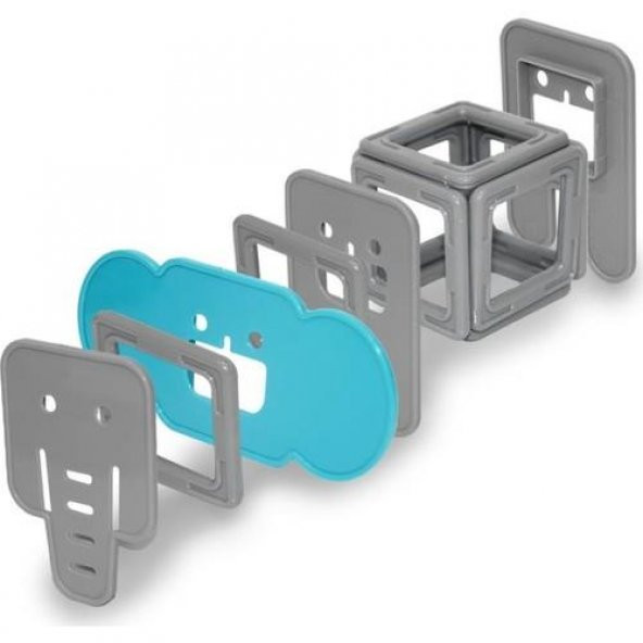 Birlik Manyetik Fil Blok Seti 12 Parça  JH8983 - Resim 2