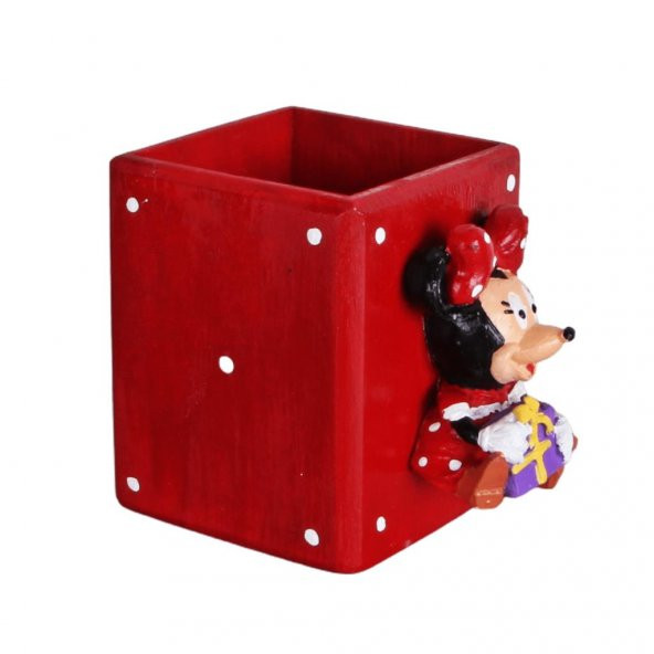 Minnie Mouse Puantiye Biblolu Kalemlik Mickey Minnie Kutulu Kupa Hediye Seti - 2
