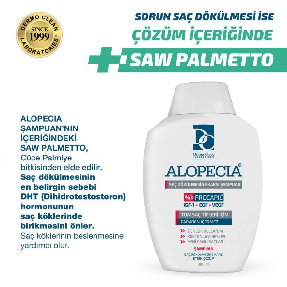 Alopecia Procapil ve IGF İçerikli Saç Dökülmesine Karşı Şampuan 300 ML - 4