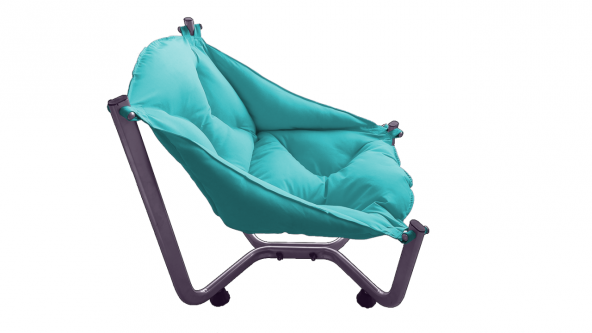 Ergonomik Turkuaz Renkli Sahil Bahçe Balkon Koltuğu