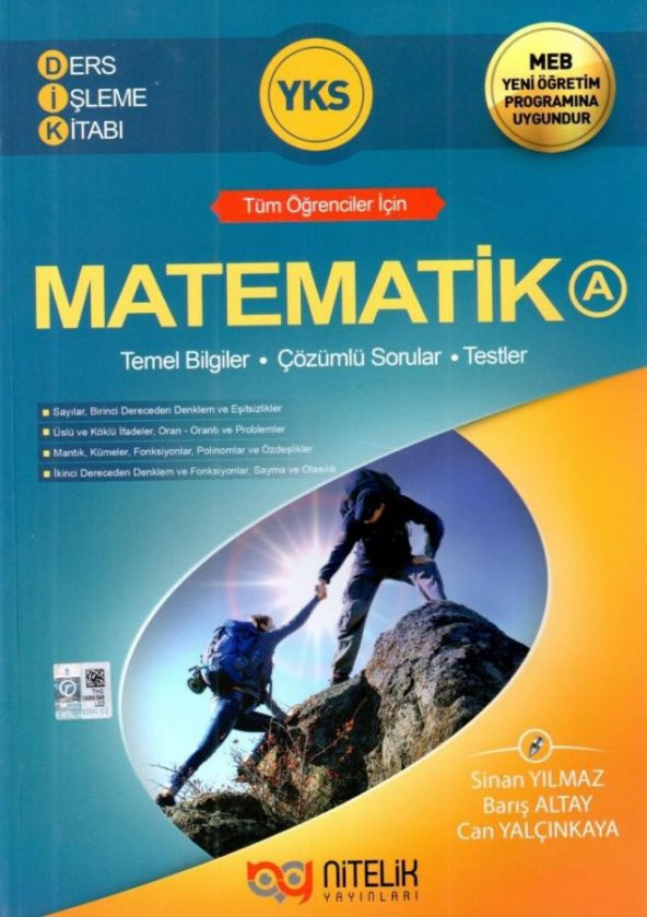 Nitelik Yayınları YKS TYT Matematik Ders İşleme Kitabı