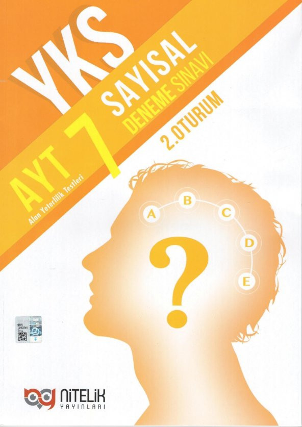 Nitelik Yayınları YKS AYT Sayısal 7 Deneme Sınavı