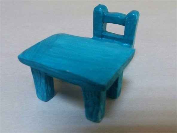Teraryum İçin Minyatür Masa Sandalye Set