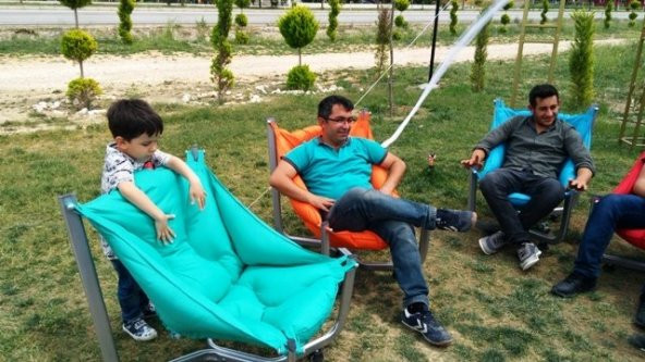 Ergonomik Ergonomik Kırmızı Renkli Sahil Bahçe Balkon Koltuğu - 2
