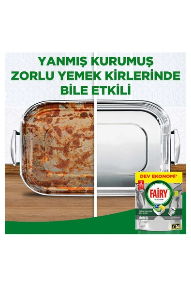 Fairy Platinum Limon Bulaşık Makinesi Tableti 72li - Resim 4