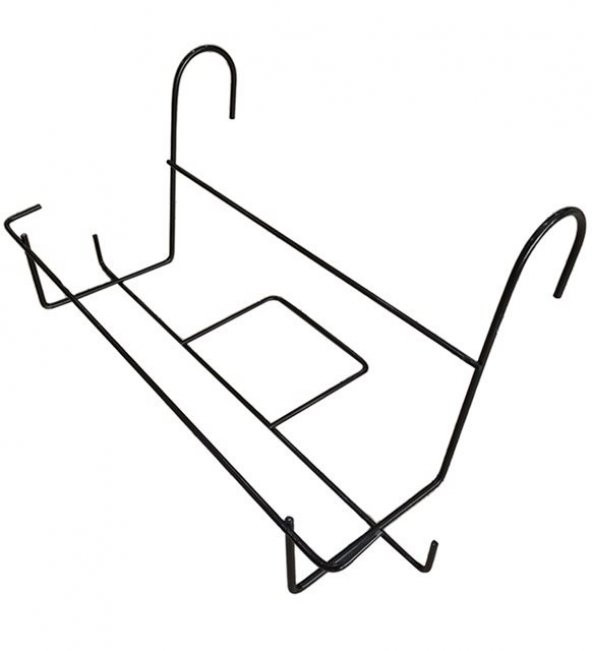 BALKON SAKSI ASKISI BÜYÜK 67X14CM  ( RENK : SİYAH )