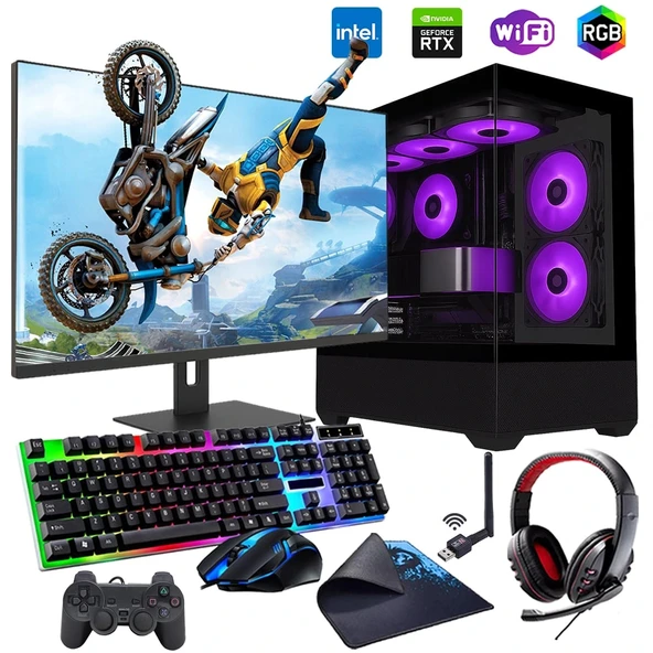 i5 14400F 32GB DDR4 1TB M2 12GB RTX3060 24" Monitörlü Oyun Bilgisayarı (Gaming SET) ürün görseli
