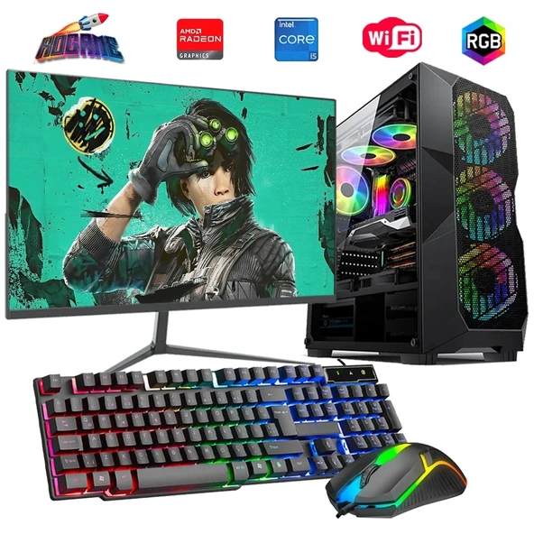 i5 14400F 16GB DDR4 512GB m2 8GB RX580 27" 165Hz Monitörlü Oyun Bilgisayarı ürün görseli