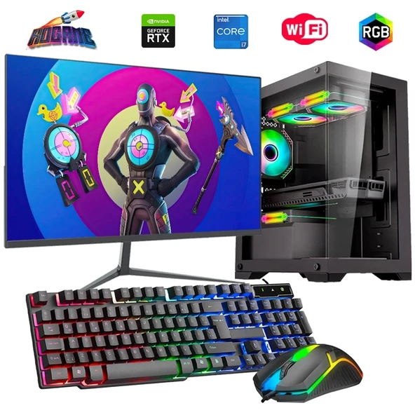 i7 14700F 32GB DDR4 1TB M2 8GB RTX3050 24" Monitörlü Oyun Bilgisayarı ürün görseli