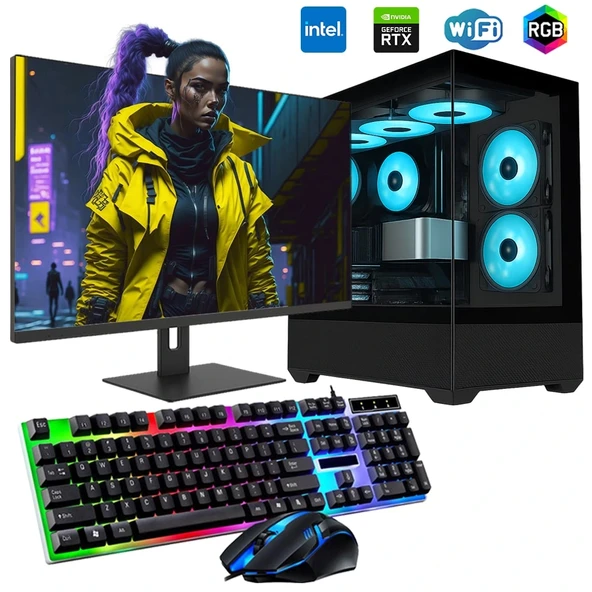 i5 13400F 16GB DDR4 512GB m2 12GB RTX3060 24" Monitörlü Oyun Bilgisayarı ürün görseli