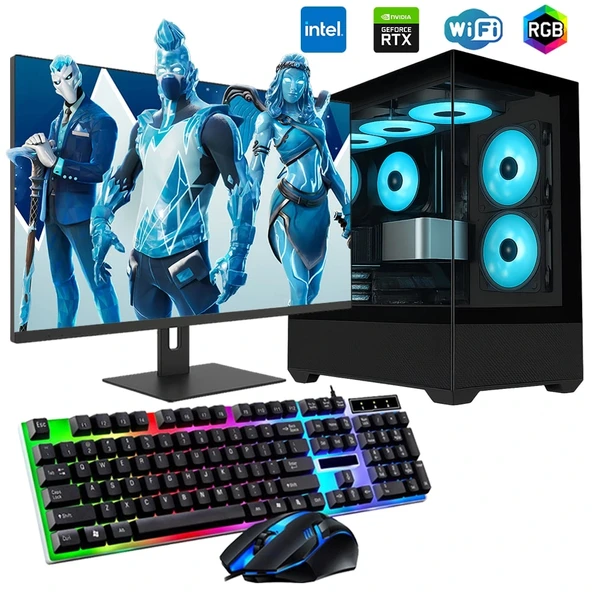 i5 14400F 16GB DDR4 512GB m2 12GB RTX3060 27" 165Hz Monitörlü Oyun Bilgisayarı ürün görseli