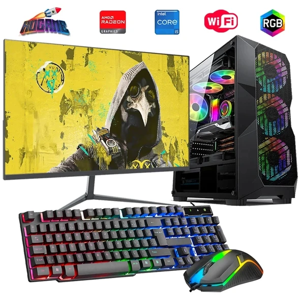 i5 14400F 32GB DDR4 1TB M2 8GB RX580 24" Monitörlü Oyun Bilgisayarı ürün görseli