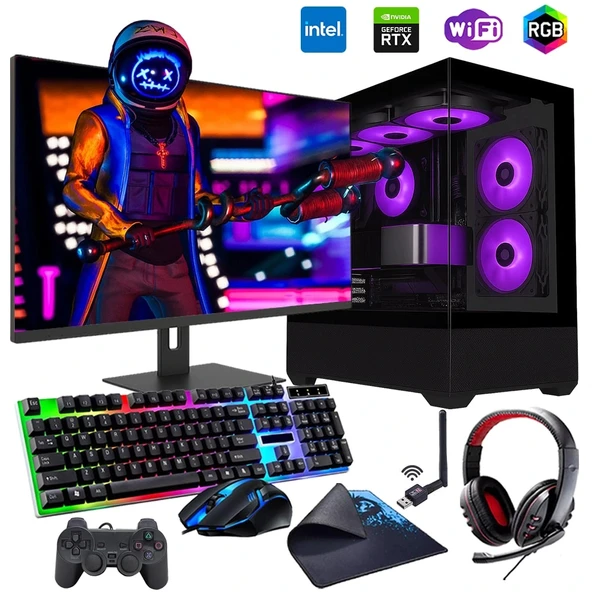 i5 13400F 16GB DDR4 512GB m2 12GB RTX3060 24" Monitörlü Oyun Bilgisayarı (Gaming SET) ürün görseli