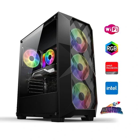 i5 14400F 16GB DDR4 512GB m2 8GB RX580 Oyun Bilgisayarı ürün görseli