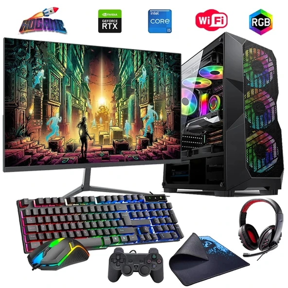 i5 14400F 16GB DDR4 512GB m2 6GB RTX3050 24" Monitörlü Oyun Bilgisayarı (Gaming SET) ürün görseli