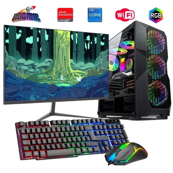 i7 13700F 16GB DDR4 512GB m2 8GB RX580 27" 165Hz Monitörlü Oyun Bilgisayarı ürün görseli