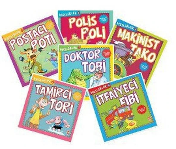 Meslekler Set - (6 Kitap) KOMİSYON .