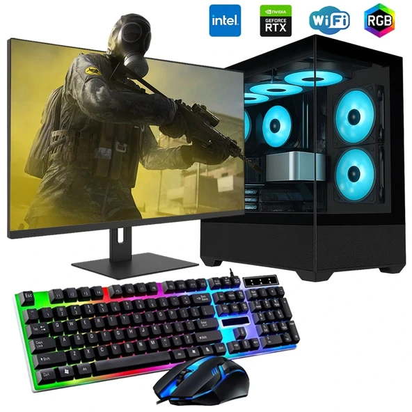 i7 14700F 16GB DDR4 512GB m2 12GB RTX3060 24" Monitörlü Oyun Bilgisayarı ürün görseli