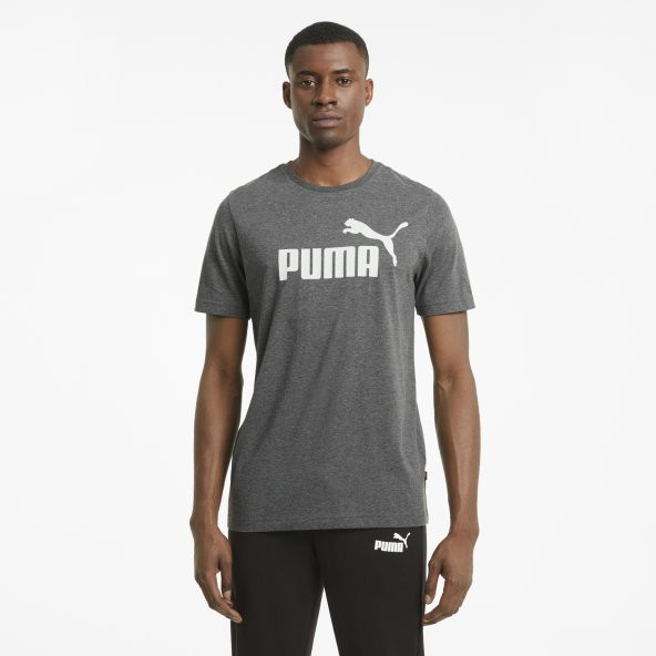 Puma 58673601 Ess Heather Tee Erkek T-Shirt