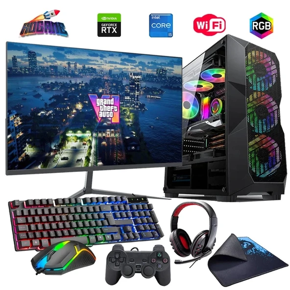 i5 13400F 32GB DDR4 1TB M2 6GB RTX3050 24" Monitörlü Oyun Bilgisayarı (Gaming SET) ürün görseli