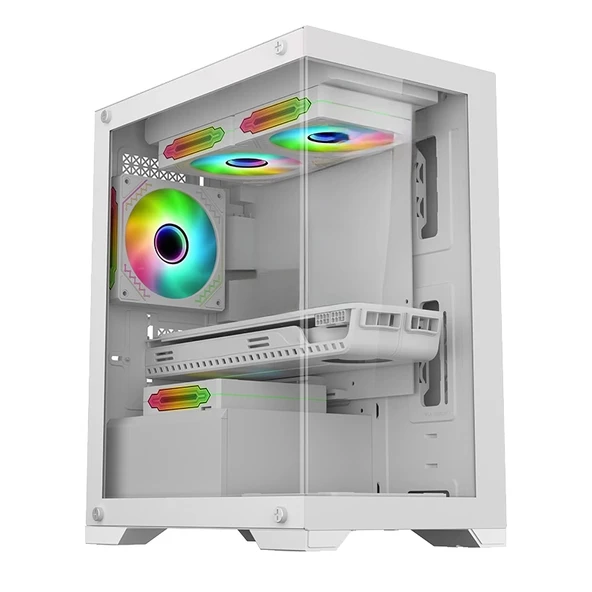 i5 13400F 32GB DDR4 1TB M2 8GB RTX3050 Çift 24" Monitörlü Oyun Bilgisayarı (Gaming SET) - Resim 2