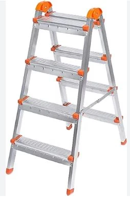 ÇİFT ÇIKIŞLI METAL MERDİVEN 4 BASAMAK ( 4+4 BASAMAKLI )
