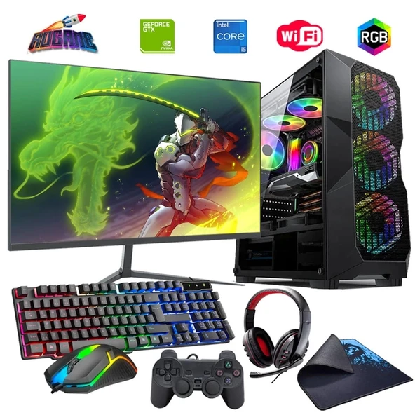 i5 13400F 32GB DDR4 1TB M2 4GB GTX1650 24" Monitörlü Oyun Bilgisayarı (Gaming SET) ürün görseli