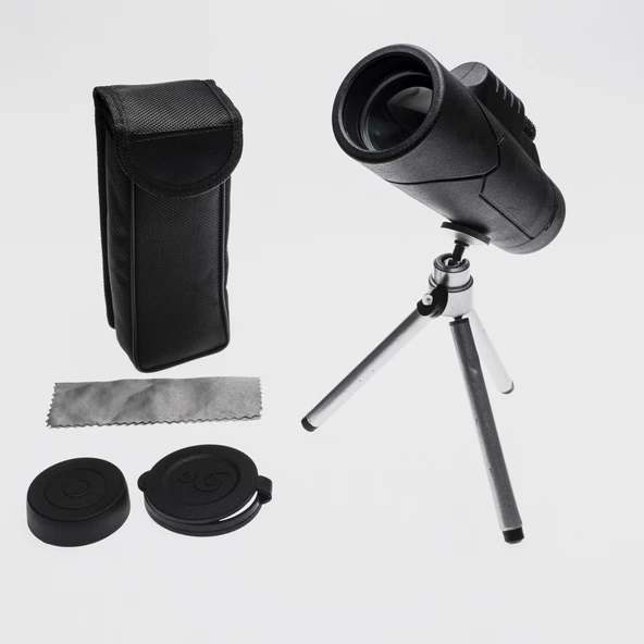 Nikula 10x42 Tek Gözlü Teleskop Dürbün - Süper Zoomlu - Tripod Ayaklı - 1000m/56m - 5