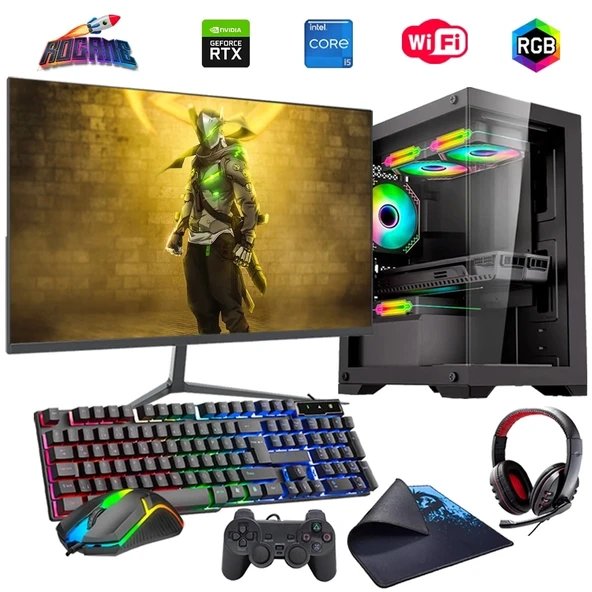 i5 14400F 16GB DDR4 512GB m2 8GB RTX3050 24" Monitörlü Oyun Bilgisayarı (Gaming SET) ürün görseli
