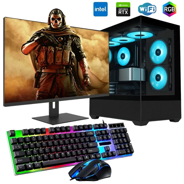 i5 14400F 16GB DDR4 512GB m2 12GB RTX3060 24" Monitörlü Oyun Bilgisayarı ürün görseli