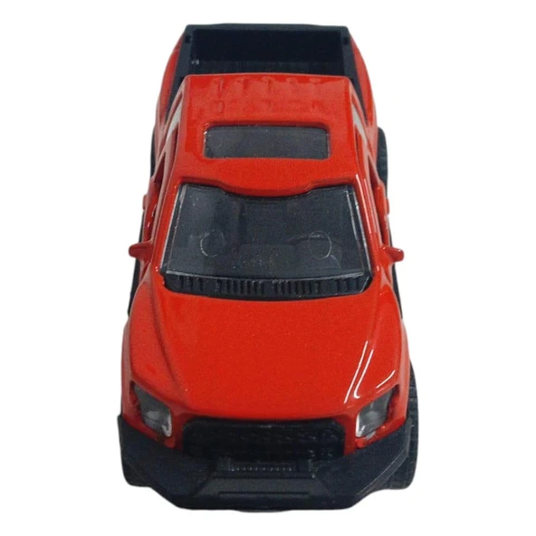 Çek Bırak Metal Arazi Aracı 13 cm - Kırmızı - Resim 2