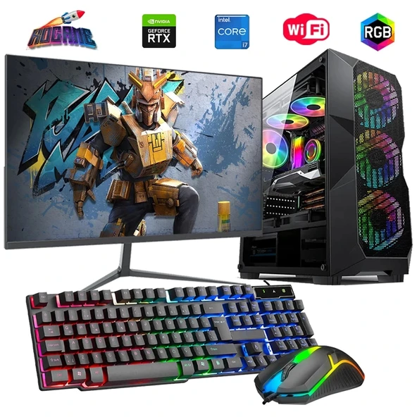 i7 14700F 16GB DDR4 512GB m2 6GB RTX3050 27" 165HzMonitörlü Oyun Bilgisayarı ürün görseli