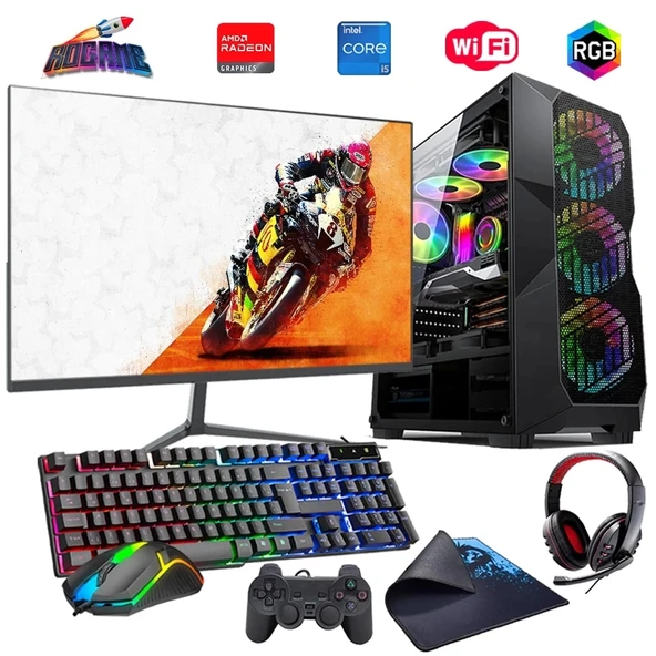 i5 14400F 32GB DDR4 1TB M2 8GB RX580 27" 165Hz Monitörlü Oyun Bilgisayarı (Gaming SET) ürün görseli