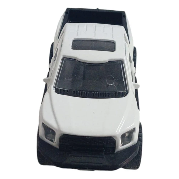 Çek Bırak Metal Arazi Aracı 13 cm - Beyaz - 2