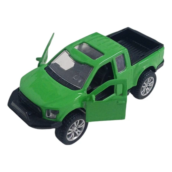 Çek Bırak Metal Arazi Aracı 13 cm - Yeşil - 4