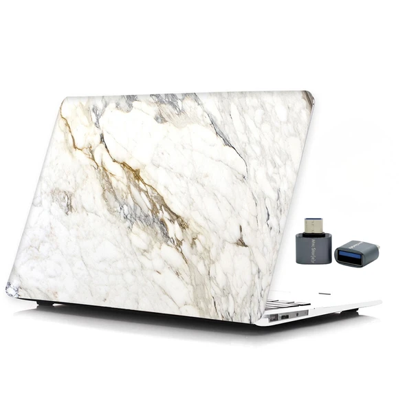 Macbook Pro Kılıf 13inç M1-M2, Mermer08NL (Type-c'li Model)A2338 A2289 A2251 A1706-08 A1989 A2159 ile Uyumlu ürün görseli